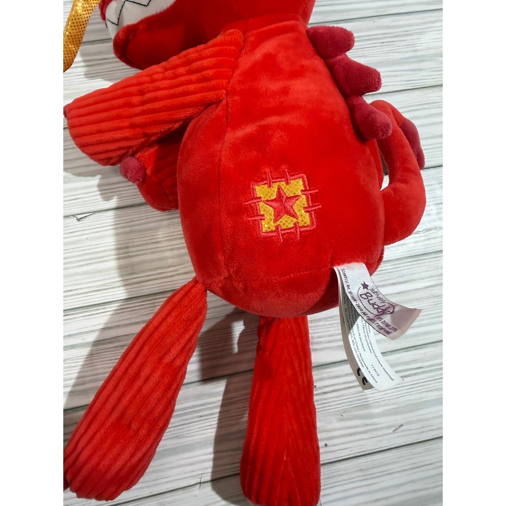 Disney Mulan Mushu Scentsy Buddy Red Dragon Plush Toy Zipper Scent Pak Pocket - Picture 3 of 7